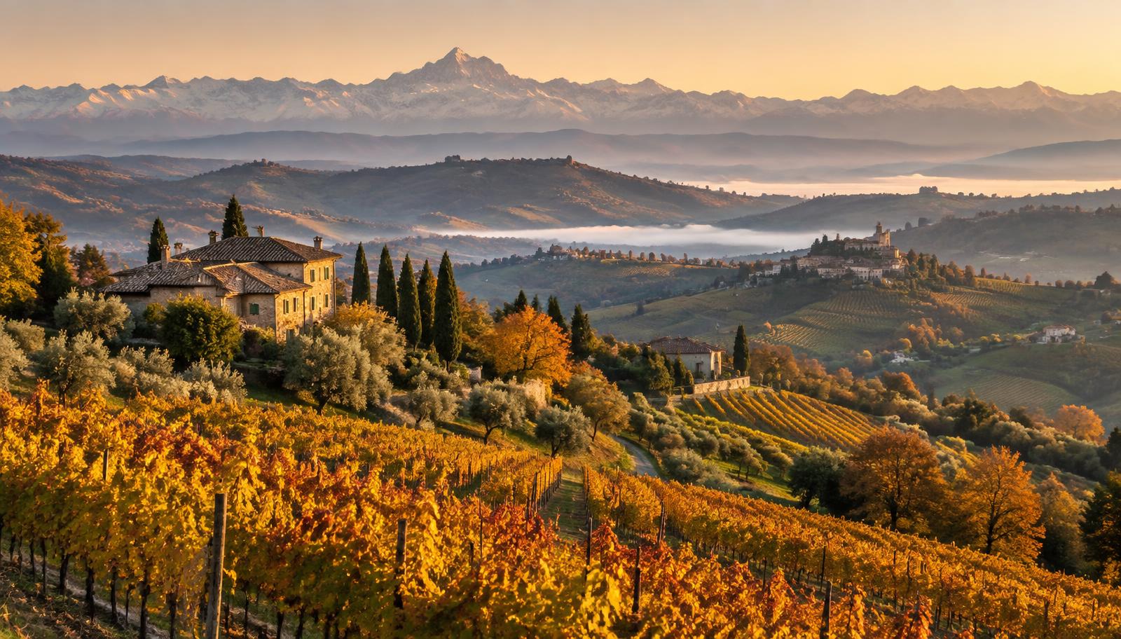 Colline, vigneti e borghi dove nascono i prodotti